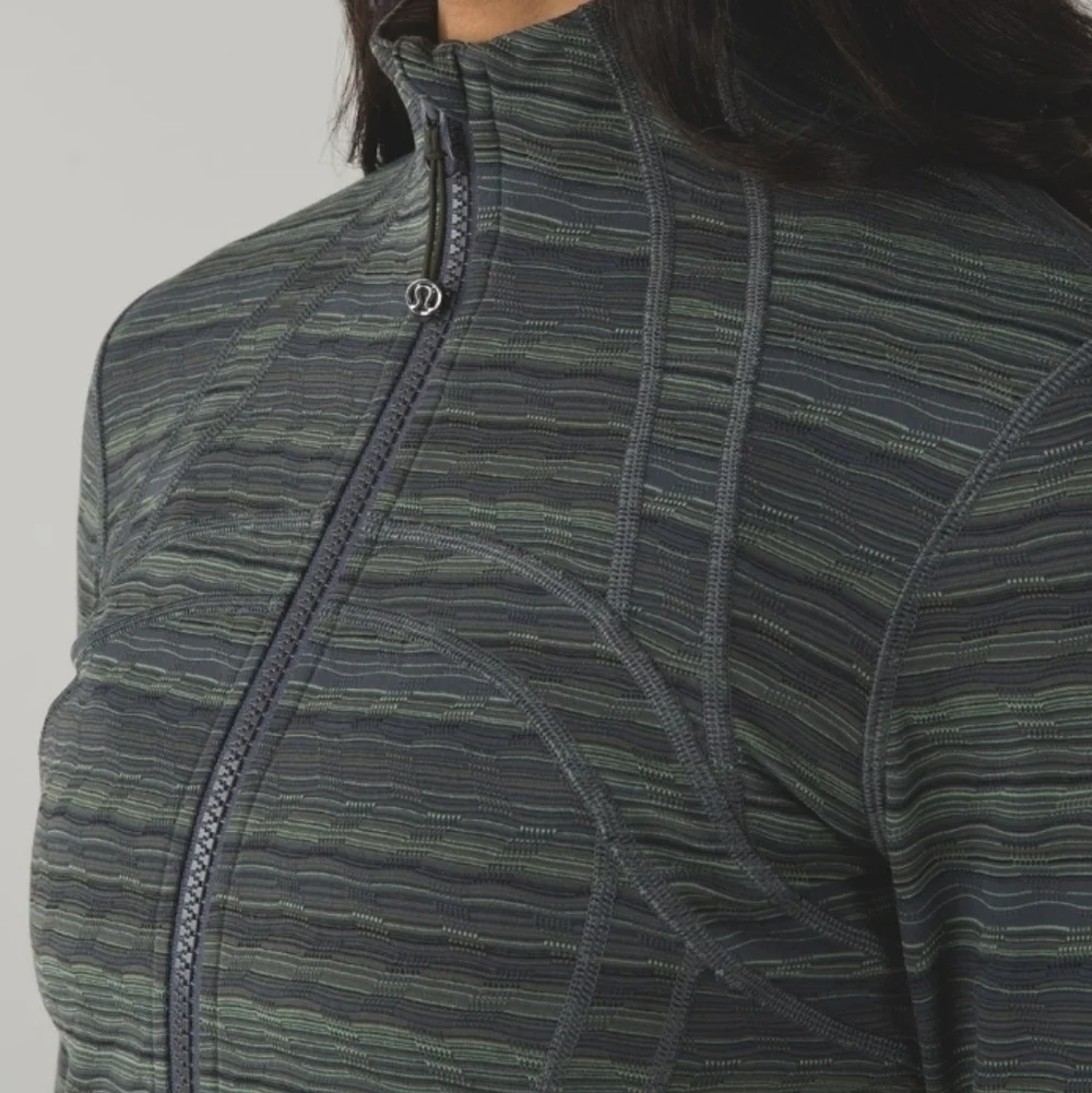 Lululemon Define Jacket Space Dye Dark Slate Fatigue Green Size 4